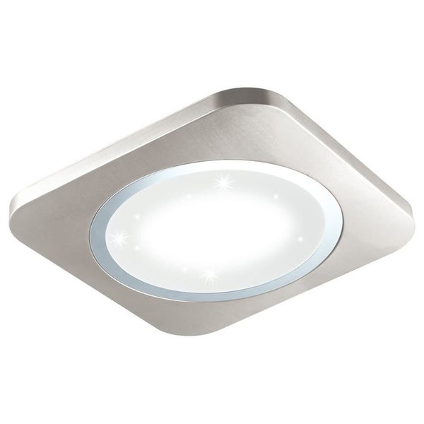 LED Aufbauleuchte Puyo in Silber und Chrom 28W 3400lm