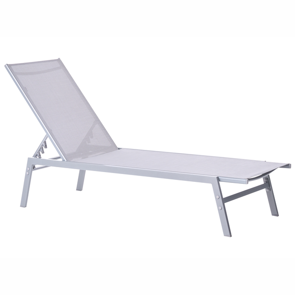 Liege aus Aluminium und Textilgewebe für den Garten