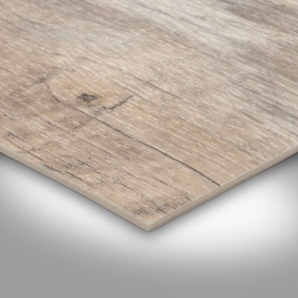 PVC Bodenbelag Meterware Holzoptik rustikal CV Belag Eiche 200 cm breit (Meterware)