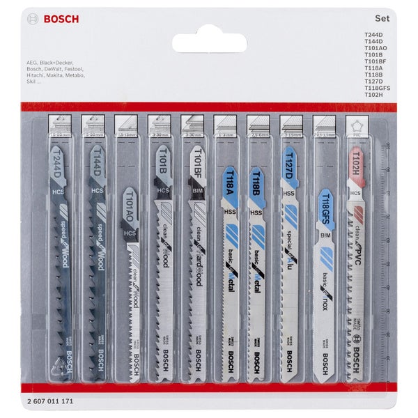 Bosch Stichsägeblatt-Set 10tlg. All in One - 2607011171