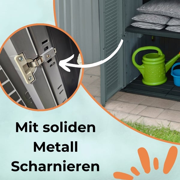 Besenschrank Kunststoff Haushaltsschrank Werkstatt Gartenschrank Putzschrank Wetterfest Hoch