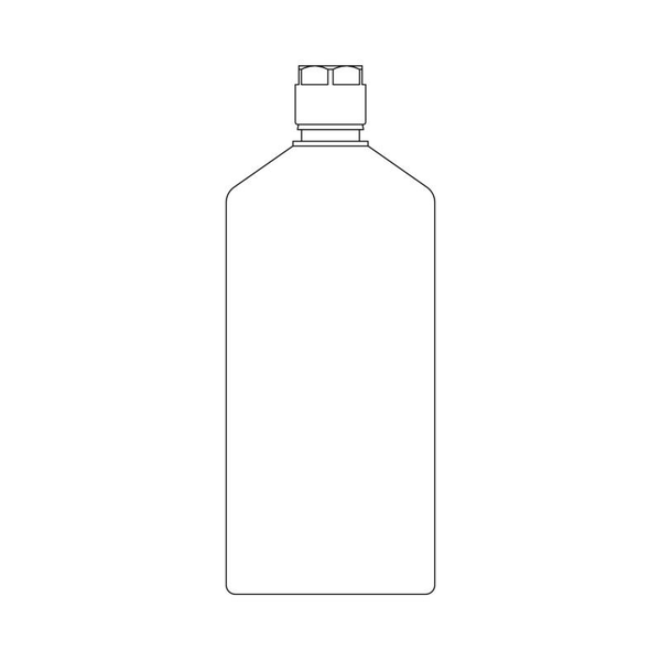 Strichzeichnung einer Flasche mit Verschluss