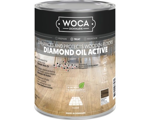 WOCA Diamant Öl Aktiv Schokobraun 1 l
