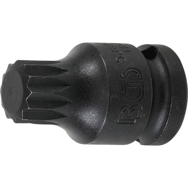BGS Kraft-Bit-Einsatz Antrieb Innenvierkant 12,5 mm (1/2) Innenvielzahn (für XZN) M16 - 5381-M16