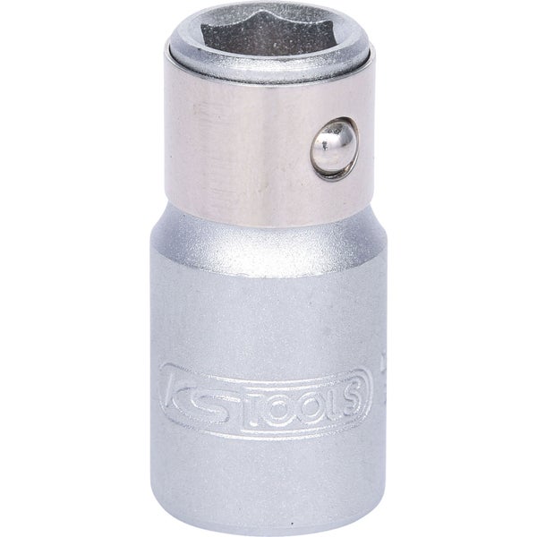 KS TOOLS 1/4 Bit-Adapter-Stecknuss mit Spannring - 911.4327