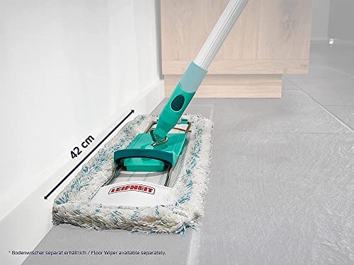 Leifheit 2er Set Wischbezug Profi XL cotton plus für Steinböden und Fliesen, Wischer Ersatzbezug aus Baumwoll- und Suprafasern, saugfähiger Bodenwischer Ersatzbezug