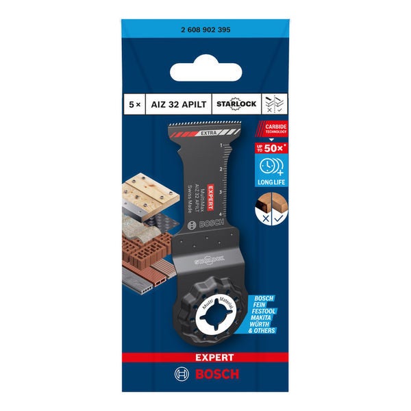 Bosch EXPERT MultiMax AIZ 32 APILT Blatt für Multifunktionswerkzeuge 5‑tlg. - 2608902395