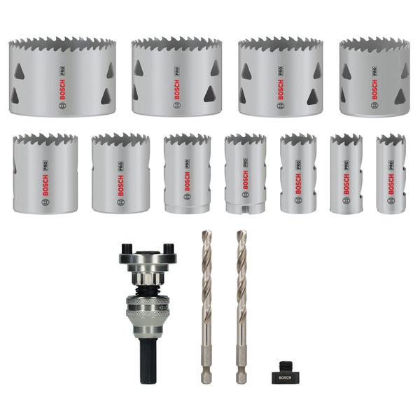 Bosch PRO Multi Material Lochsäge Q-Lock Aufsteckhalter-Set 15-tlg. - 2608901548