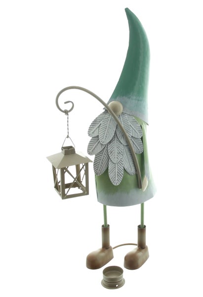 FRANK FLECHTWAREN | Wichtel Laterne, 23 x 9,5 x 51 cm, METALL, GLAS