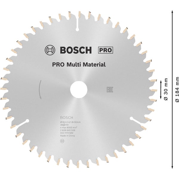 Bosch Expert Bosch Pro Blatt-Kompatibilitätsübersicht