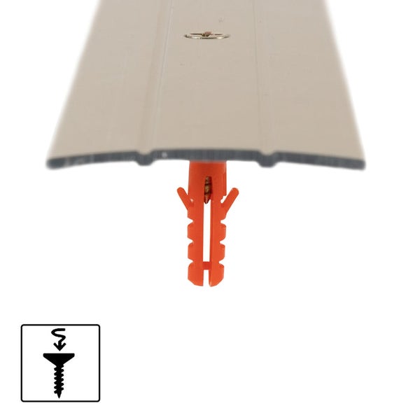 FLOORDIREKT Übergangsprofil - Übergang zwischen Bodenbelägen - Breite: 38 mm - Sahara - Vorgebohrt - 100 cm