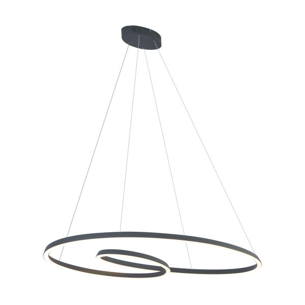 Moderne LED-Hängeleuchte mit spiralförmigem Design