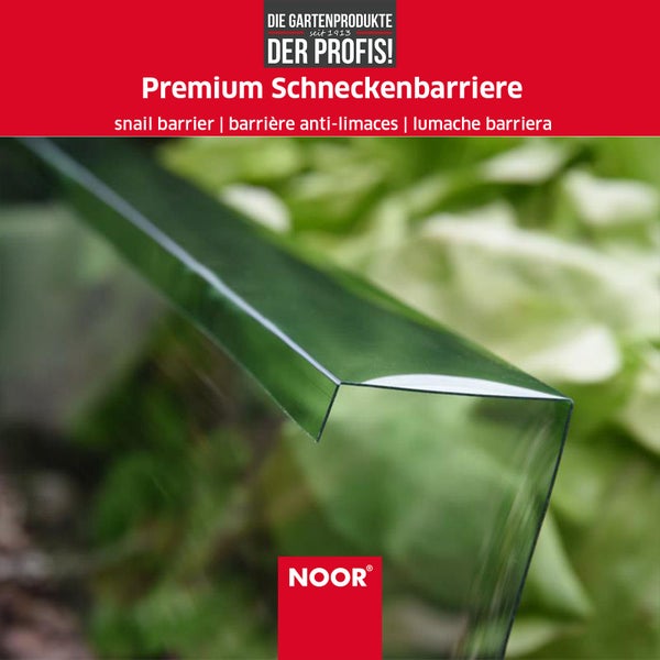 Premium Schneckenbarriere - 20 cm x 8 m Schneckenzaun mit Doppelfalz - wetterfest und UV-stabil - Schnecken-Abwehr ohne Chemie