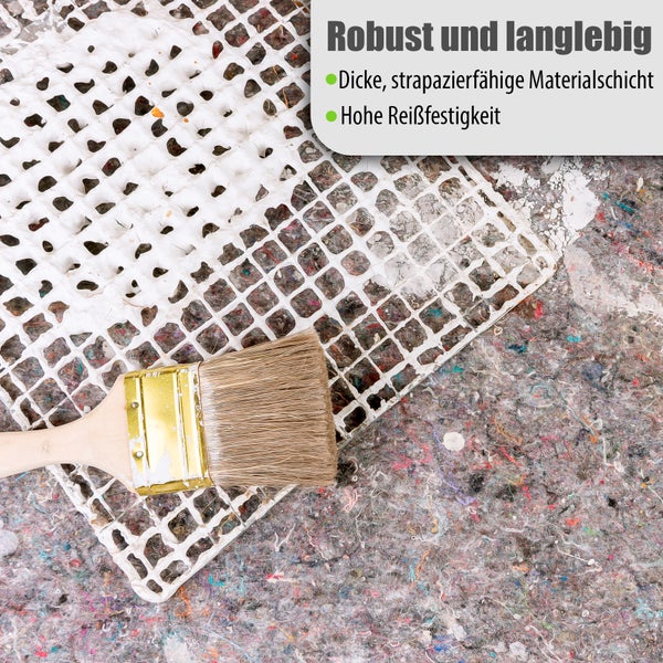 Abdeckvlies mit Malpinsel