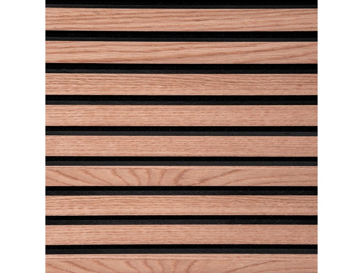 FLOORDIREKT Akustikpaneel - für Angenehme Raumakustik - in Holzoptik - 118 x 60 cm - Red Oak
