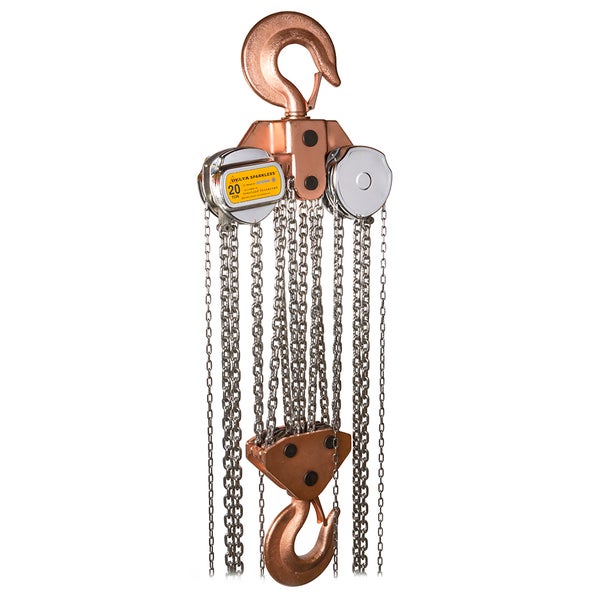 Kettenzug mit Haken zum Heben schwerer Lasten