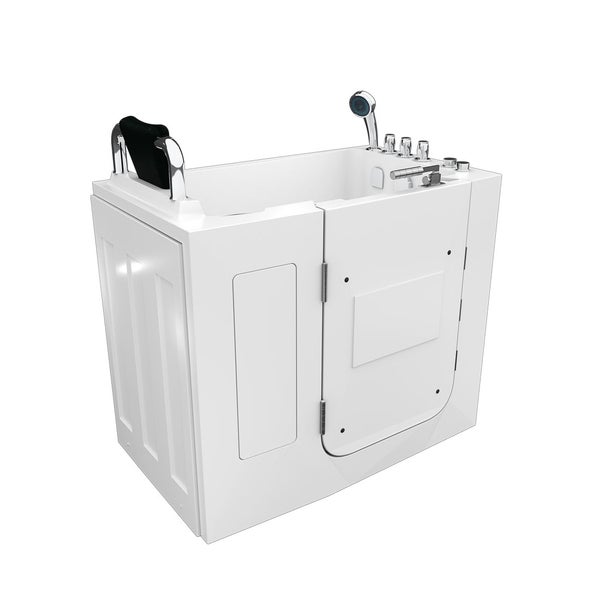 Sitzwanne Whirlpool Badewanne Tür S08WP-TH-C-L 110x68cm