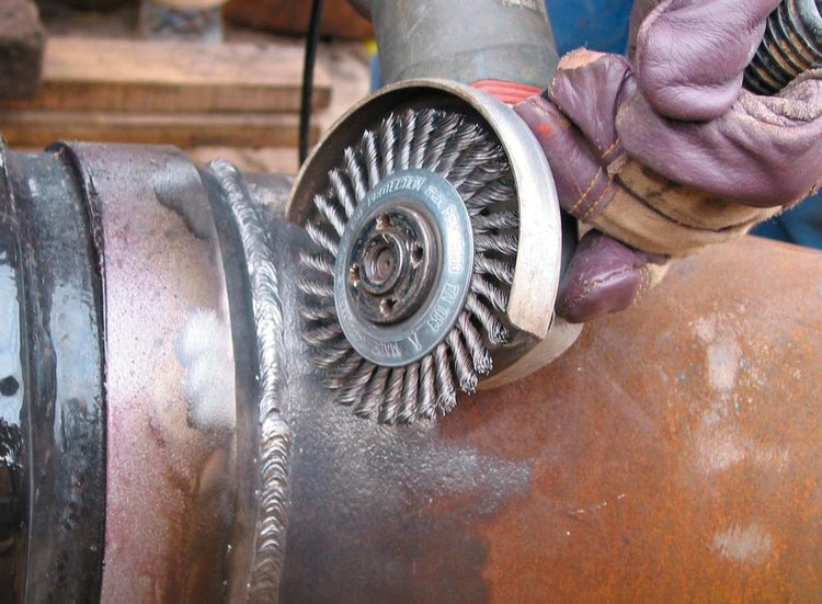 Pipelinebürste Stahldraht 178x6mm gezopft 0,5mm Lessmann