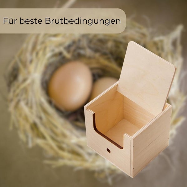 Holz Nistkasten Brutkasten mit Nistmulde Gr.3