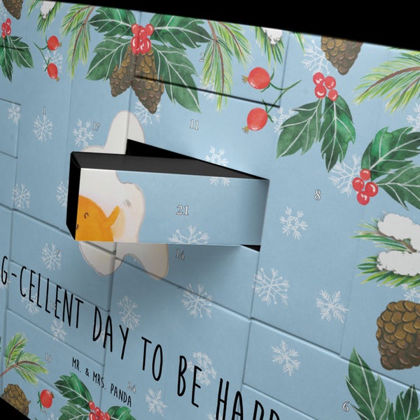 Mr. & Mrs. Panda Befüllbarer Adventskalender Spiegelei Ei - Blau Pastell