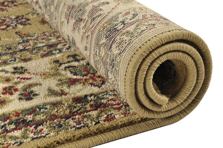 Gewebter Teppich im Orient-Design Hamadan Beige 133x190 cm