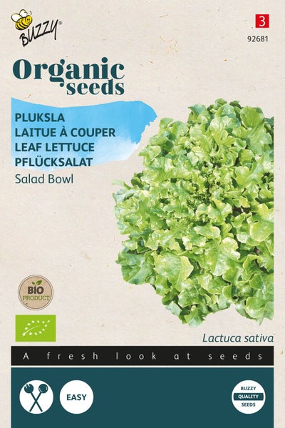 Bio-Salatsamen-Packung mit Pflücksalat