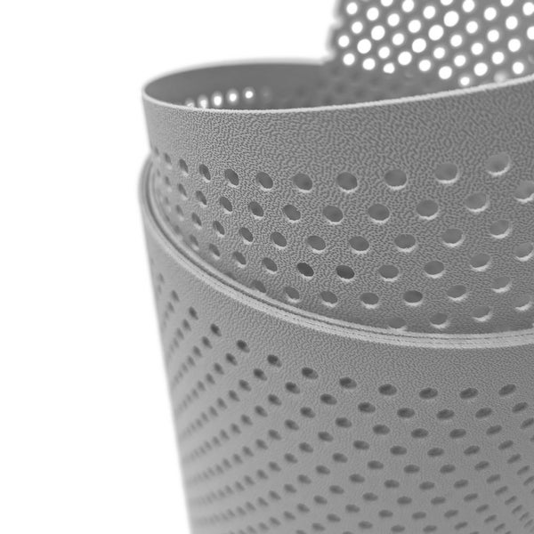 Gelochtes Kunststoffband im Detail