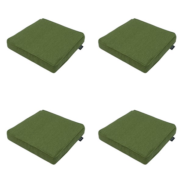 Sitzkissen Moosgrün Canvas Eco+ - Ca. 40x40 cm - 4er-Set