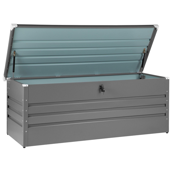 Aufbewahrungsbox CEBROSA Metall 165 cm 70 cm Grau