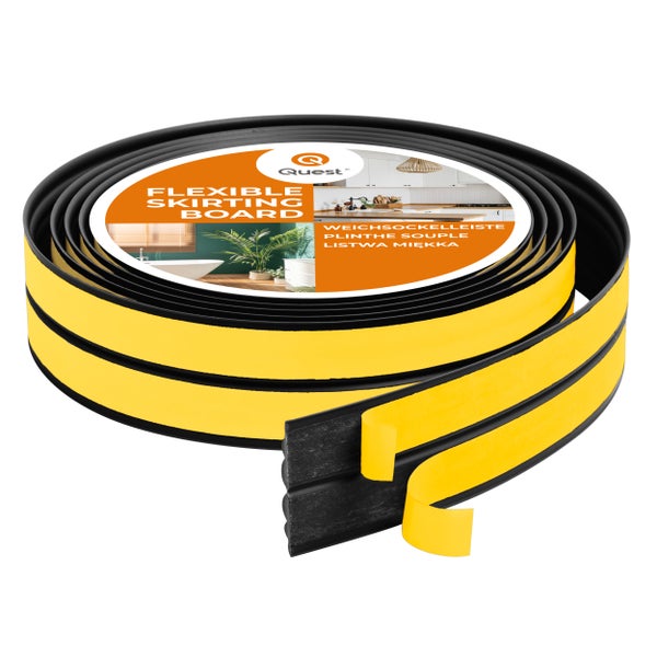 Flexible Sockelleiste auf Rolle mit Klebestreifen