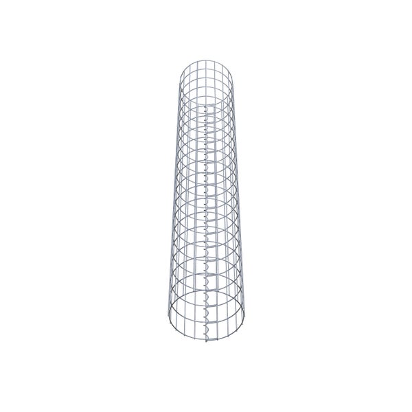 Gabionensäule Durchmesser 32 cm, MW 5 x 10 cm rund - Höhe: 1,90 m