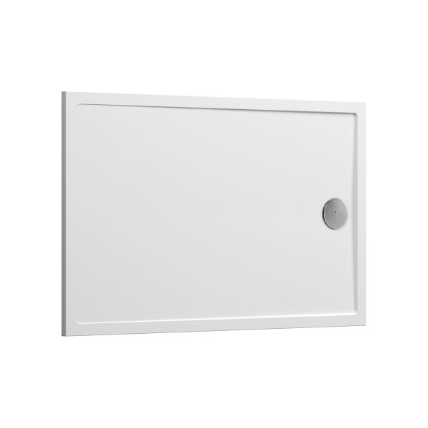 Rechteckige Duschwanne mit Abfluss