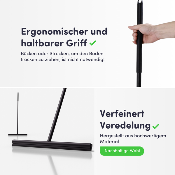 EAVY Wasserabzieher Edelstahl Schwarz 135 cm