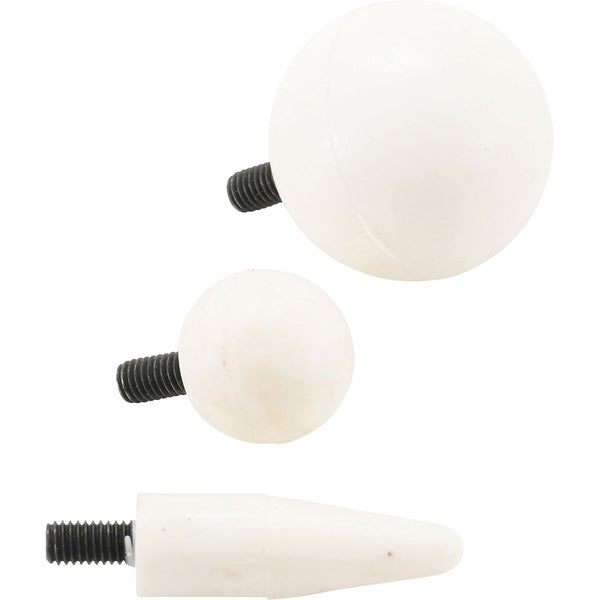 Drei Möbelknöpfe mit Schraube