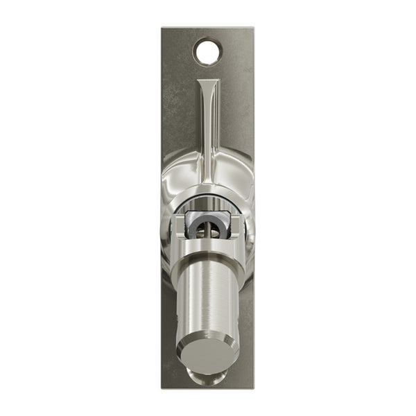 Geiger Gelenklager 45°- G003 | Grundplatte 22 x 85 mm | Kurbelzapfen 12,9 mm | 7 mm Sechskant - Länge 300 mm