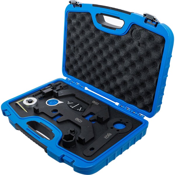 BGS Werkzeugsatz zur Arretierung in einem blauen Werkzeugkoffer