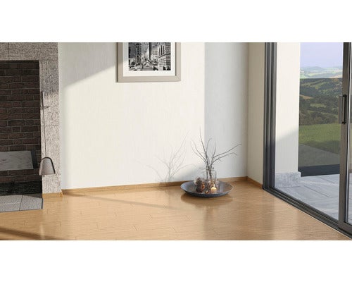 Sockelleiste Eiche weiss furniert SU060L 19x58x2500 mm