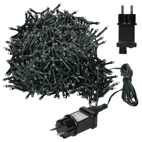ECD Germany LED Cluster Lichterkette 14m 700 LEDs Extra Warmweiß, 8 Modi, Strombetrieb, IP44 Wasserdicht, Innen/Außen, Weihnachtsbeleuchtung Weihnachtsbaum Clusterlichterkette Büschellichterkette