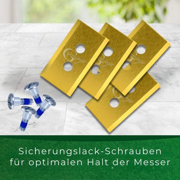Messer für Rasenroboter und Schrauben