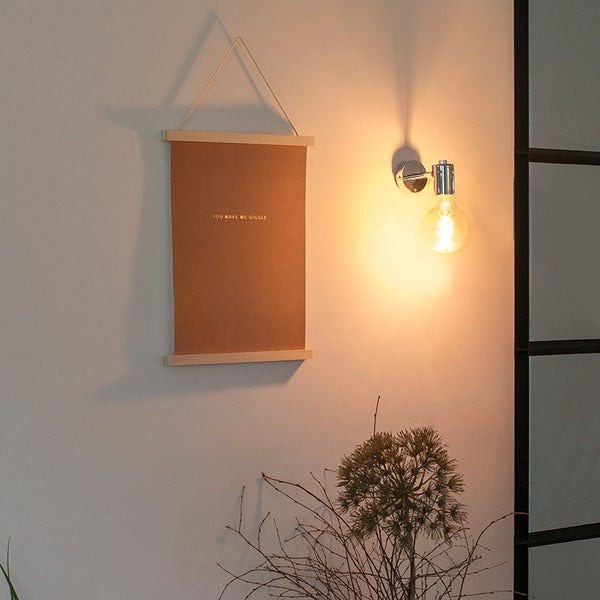 Moderne Chrom Wandlampe im 2er Set - Facil 1