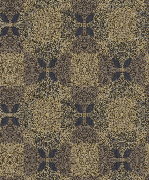 Masureel Tapete Art Decó Muster Braun - 53 cm x 10.05 m - 632310