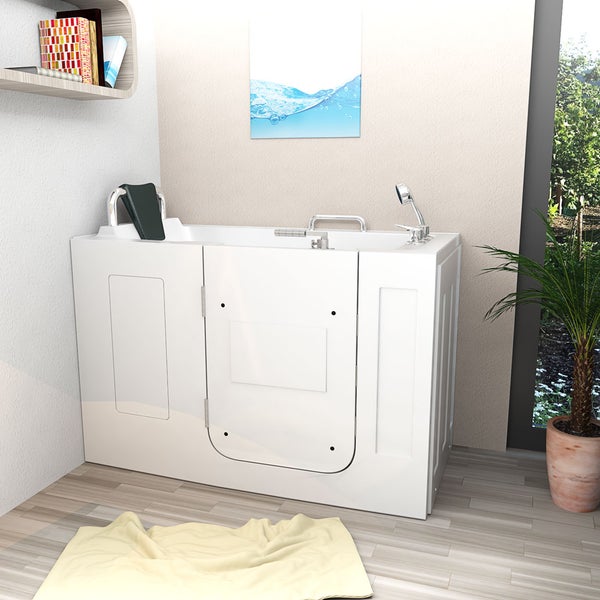 Sitzbadewanne Senioren Wanne mit Tür S07-A-L 76x140cm