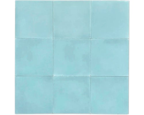 Zement Wand- und Bodenfliese Uni 5.8 steel blue 20x20x1,6 cm