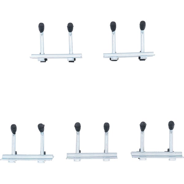 BGS Doppelhaken-Satz 40 mm für Schrankwand-System 5tlg. - 80197