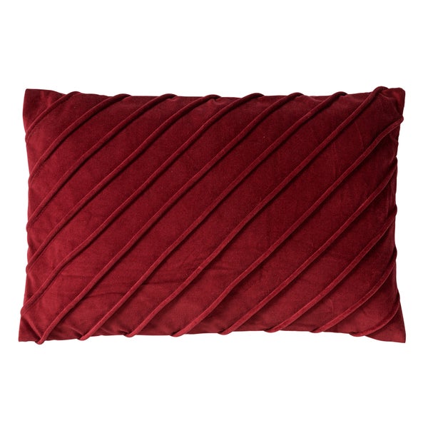 Paco Dekokissen - Unifarben 40x60 cm, Rot