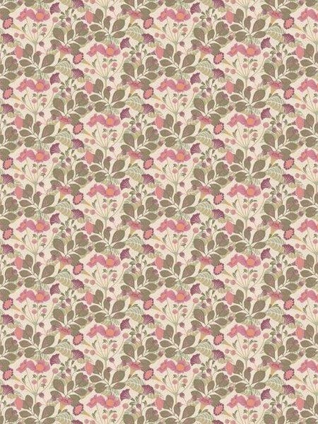 Borastapeter Tapete Blumen Grün - 53 cm x 10.05 m - 660796