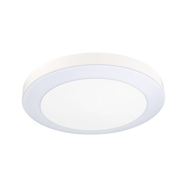LED Deckenleuchte Circula Dämmerungssensor Dämmerungsgesteuerter Bewegungsmelder (IR) seewasserresistent IP44 rund 320mm 3000K 14W 880lm 230V Weiß Kunststoff
