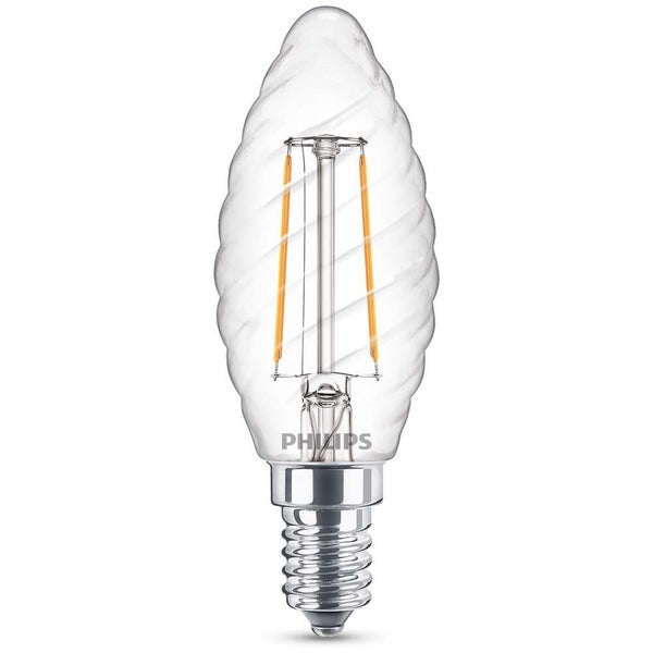 Philips LED Lampe ersetzt 25W, E14 Kerzeform ST35, klar, warmweiß, 250 Lumen, nicht dimmbar, 1er Pack