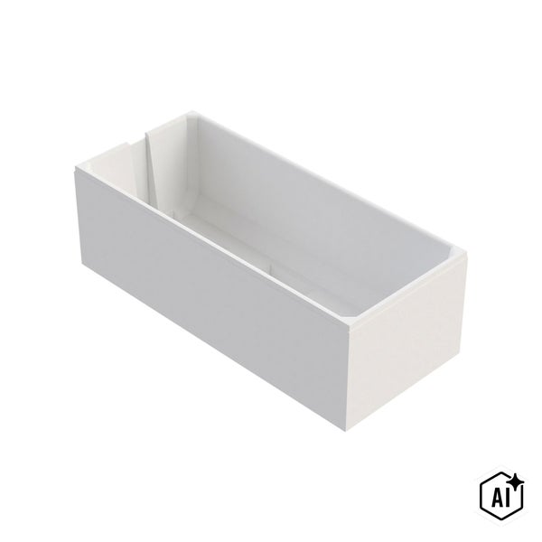 Rechteckige Badewanne aus Acryl für den Badeinbau