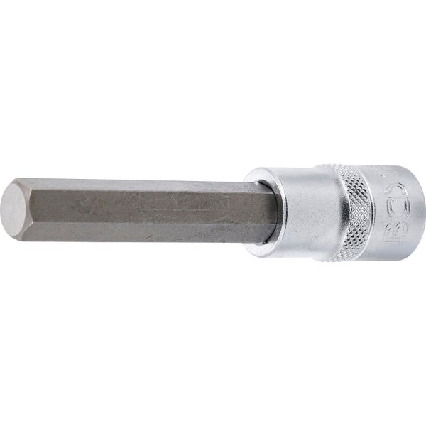 BGS Bit-Einsatz Länge 100 mm Antrieb Innenvierkant 12,5 mm (1/2) Innensechskant 12 mm - 4265
